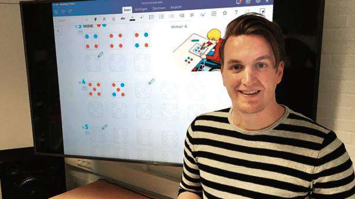 Deichschule Schweiburg Grundschullehrer Philipp Gärtner als Mann ein Exot