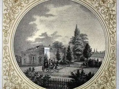 Mit Schmuckfassade: Die &bdquo;Bretterbude&ldquo; wurde zur Hochzeit von Amalie von Oldenburg 1836 ausgebaut.