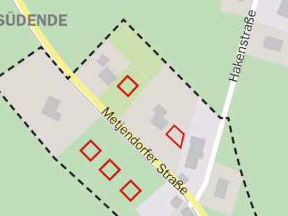 L&uuml;ckenschluss: Sechs Baufenster entlang der Metjendorfer Stra&szlig;e werden erm&ouml;glicht.