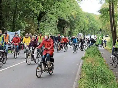 A20-Fahrraddemo im Ammerland: Zuletzt wurde im Herbst demonstriert, nun soll im Juni die n&auml;chste Sternfahrt folgen.