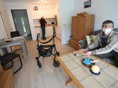 Marco Della-Mura hat eine der Wohnungen im Ludwig-Quidde-Weg bezogen, die durch eine Zusammenarbeit von GSG, Gemeinn&uuml;tzigen Werkst&auml;tten und Stiftung Teilhabe errichtet wurden.