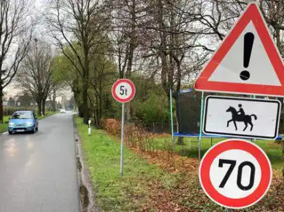Kein weiteres Tempolimit: Auch am J&uuml;ckenweg darf nach der Entscheidung des Landkreises weiter 70 km/h gefahren werden.