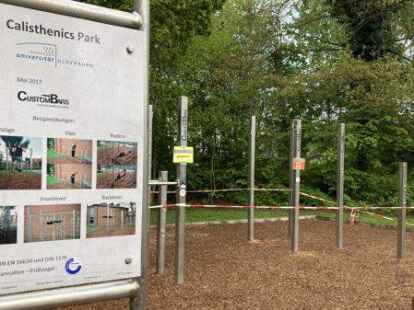 Calisthenics Park, Sportparkt Wechloy, Hochschulsport, Fitnessger&auml;te gesperrt, Corona