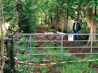 Erh&auml;lt viel Zuspruch: Waldeigent&uuml;mer Jens Jan&szlig;en