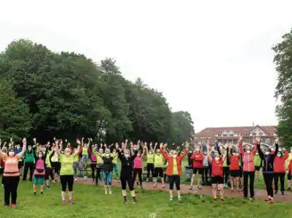 Voller Tatendrang: Die Lauf geht&rsquo;s -Teilnehmer in Dreibergen.