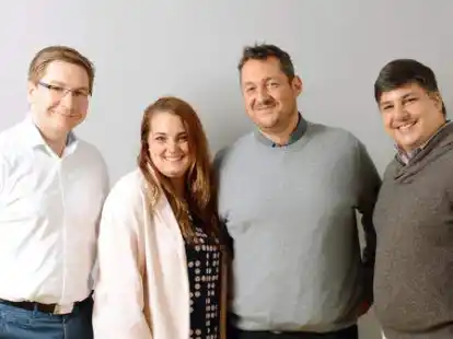 L.I.T.-Team Barcelona (von links): Michael Borowski, Operations-Manager L.I.T. Air & Sea  GmbH, Melanie Schuldt, Branch-Sales-Manager L.I.T. Iberian Forwarding S.R.L., Sergi Derqui, Branch-Operations-Manager und Laureano  Marvez, Business-Development-Manager