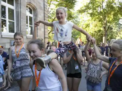 23.06.2016, Innenstadt, Goettingen, Erlebnis Turnfest, Veranstaltung Festzug