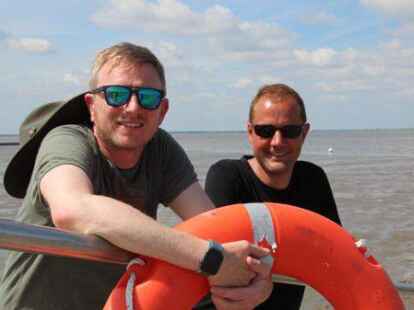 Die Platzwarte von Sehestedt: Tim Schaper (links) und Marcel Sakowitz.