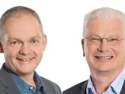 Sie f&uuml;hren die CDU-Liste in Apen bei der Kommunalwahl an: Dr. Gunnar Habben (links) und Holger Mundt.