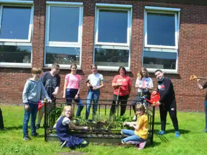 Ein Schulgarten entsteht in der Eschhofschule in Lemwerder.