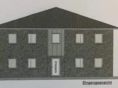 Eine erste Planung, die noch &uuml;berarbeitet werden soll: So sollten die neuen Mehrfamilienh&auml;user an der Stettiner Stra&szlig;e aussehen.