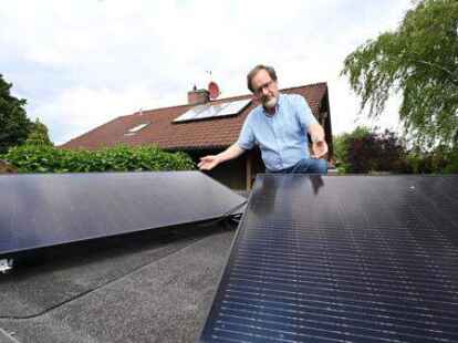 Klein aber fein: Die   Solaranlage von  Peter Janiesch liefert viel Strom.