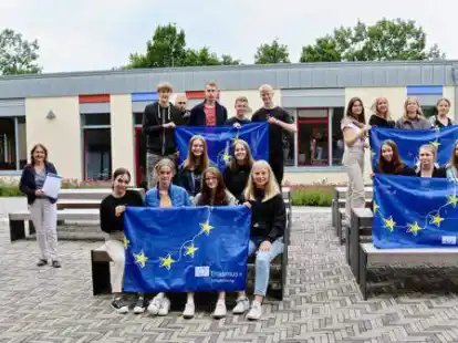 Die Klasse 10d des Gymnasiums Wildeshausen wurde f&uuml;r ein europ&auml;isches Schulprojekt ausgezeichnet.