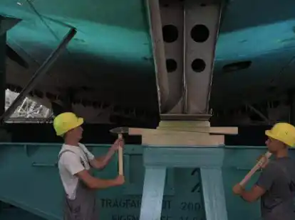 Die Korvette wurde jetzt in Wolgast auf Kiel gelegt.