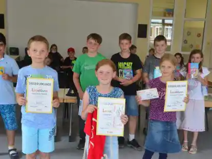 Vorlesewettbewerb in der Grundschule Ganspe.