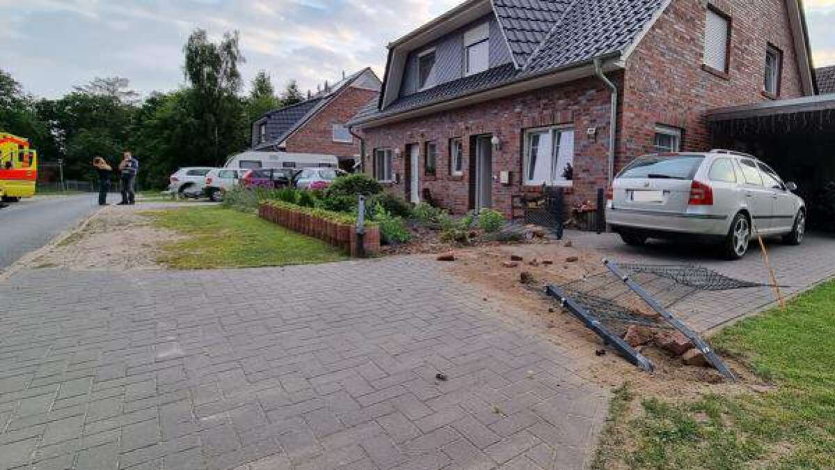 Betrunkener Fahrer hinterlässt Schneise in Wildeshauser