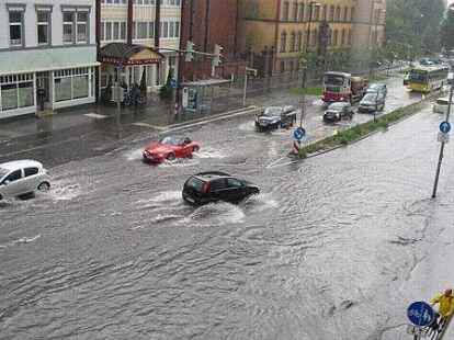 Land unter am Pferdemarkt: Das passiert immer wieder in Oldenburg.