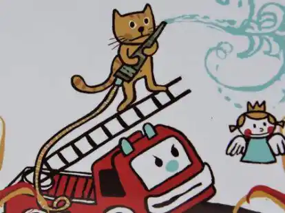 Brandschutz kindgerecht aufbereitet: Das B&uuml;chlein &bdquo;Philipp un sien Rookengel&ldquo; wird kostenlos an Schulen abgegeben.