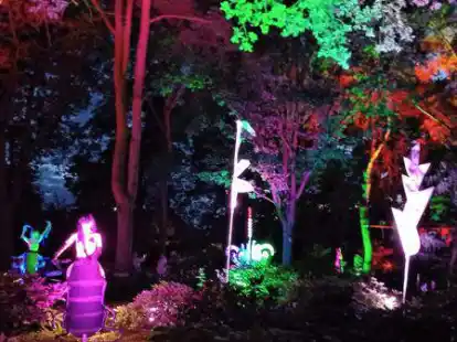 Erstrahlt zurzeit in besonderem Licht: der Park der G&auml;rten in Rostrup