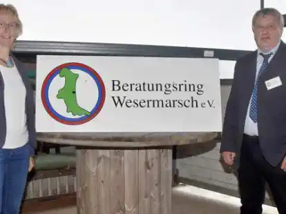 Anne Dirksen und Torsten Schomborg referierten w&auml;hrend der Jahreshauptversammlung des Beratungsrings Wesermarsch.