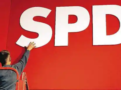 Der SPD-Schriftzug: In Ocholt beh&auml;lt der Ortsverein seine Vorsitzenden.