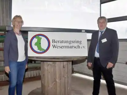 Anne Dirksen und Torsten Schomborg referierten bei der Jahreshauptversammlung des Beratungsrings Wesermarsch.