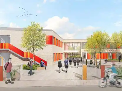 Das Unternehmen Depenbrock aus Stemwede erhielt den Zuschlag f&uuml;r den Neubau der Grundschule Harrien mit Einfeldsporthalle in Brake.