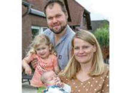 Im Maadebogen zuhause: die Familie Geisler.