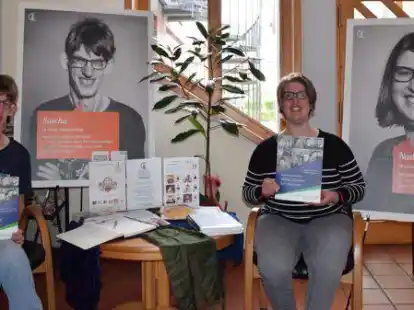 Berichteten im Rathaus in Ramsloh &uuml;ber ihre Erfahrungen: Sascha Deeken aus Elisabethfehn und Nadine Thieken aus Friesoythe sehen einige Verbesserungen f&uuml;r eine gelingende Inklusion.