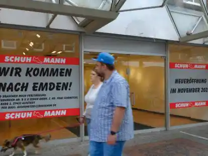 Die Handels-Kette &bdquo;Schuh Mann&ldquo; zieht in einen Teil des ehemaligen C&A-Marktes in der Emder Neutorstra&szlig;e.
