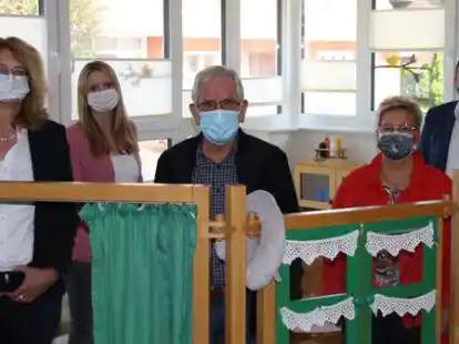 Stellten den Anbau und die Sanierungsarbeiten vor (v.l.): Edith Hemmen-Glup, Marina Timmen, Heinrich Grote, Jutta Hoff und Sven Stratmann