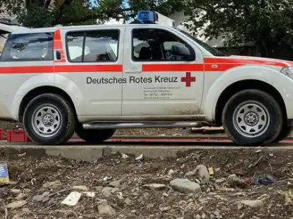 Machte sich beim Einsatz im Ahrtal bezahlt: Der Allrad-Gel&auml;ndewagen des DRK-Kreisverbandes Wesermarsch