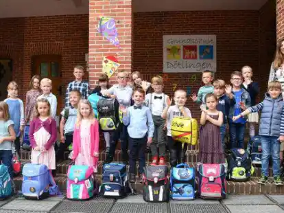 22 M&auml;dchen und Jungen erlebten am Samstag einen fr&ouml;hlichen Schulstart an der Grundschule D&ouml;tlingen.