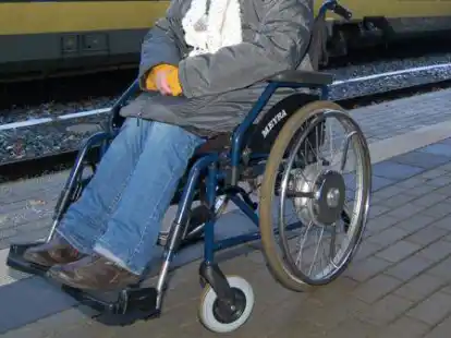 Macht h&auml;ufig Probleme: Das Zugfahren f&uuml;r Rollstuhlfahrer.