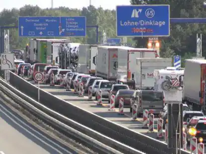 Die Autobahn zwischen Lohne/Dinklage und Holdorf wird in der kommenden Woche nachts voll gesperrt.