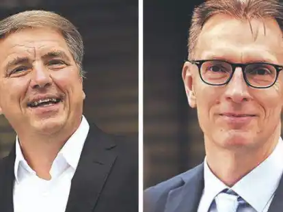 Wollen beide Oberb&uuml;rgermeister werden: J&uuml;rgen Krogmann und Daniel Fuhrhop