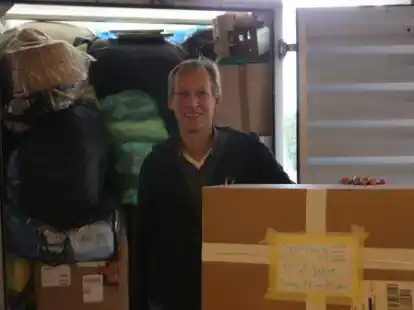 Aufnahme von 2020: Auch im vergangenen Jahr hat Wilm Denker Spenden f&uuml;r die Rum&auml;nienhilfe gesammelt.