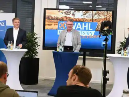 Diskussion im Medienhaus der NWZ: (von links) J&uuml;rgen Krogmann, Markus Minten (Leiter der NWZ-Stadtredaktion) und Daniel Fuhrhop