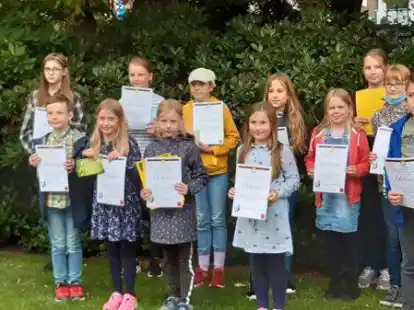Die Gewinner des Sommer-Lese-Clubs der B&uuml;chereien Friesoythe und Gehlenberg