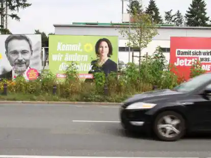 Wahlplakate in Cloppenburg