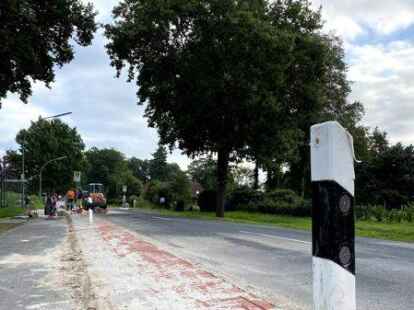 Die Arbeiten am Radweg des M&uuml;hlenwegs werden sp&auml;ter fertig. Ein Grund ist die zus&auml;tzliche Anbindung an den Sommerweg.