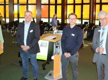 Bei der Gesundheitskonferenz: Simone Krebstakies (von links), Thomas Altgeld, Steffen Scriba und  Ingo Rabe.