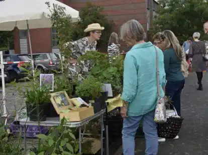 Beim Garten- und Pflanzentauschmarkt an der Elsflether Kaje gab es alles, was die Herzen der Gartenfans h&ouml;her schlagen l&auml;sst.