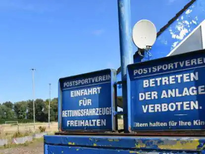 Hier wollte der KSV Union Barenburg einziehen: Gel&auml;nde und Vereinsheim des ehemaligen Postsportvereins Emden.