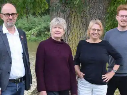 Die neue Fraktionsspitze der Gr&uuml;nen: Oliver Rohde (von links), Rita Schilling und deren Stellvertreter Ruth Dr&uuml;gem&ouml;ller und Sebastian Rohe.