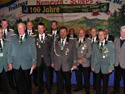 Die Schützen in Scheps:  Sie feierten jetzt ihren 100. Geburstag des Vereins.