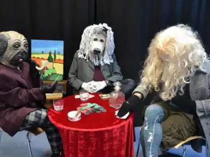 Proben f&uuml;r den Auftritt: In der Villa Stern sind verschiedene Inszenierungen zu sehen.