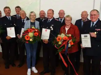 Jahreshauptversammlung bei der Freiwilligen Feuerwehr: Es gab zahlreiche Ehrungen.