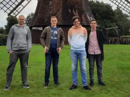 Sie geh&ouml;ren zum Juso-Vorstand (von links): Eike Baran, Gerit Barlage, Thies Block und Marcel Meinking