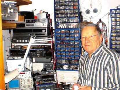 Gerold Scheltwort konnte auch Radios und Fernseher reparieren.